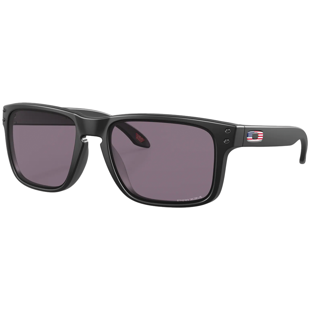 Holbrook Prizm Grey Lens Matte Black Frame Flag Collection