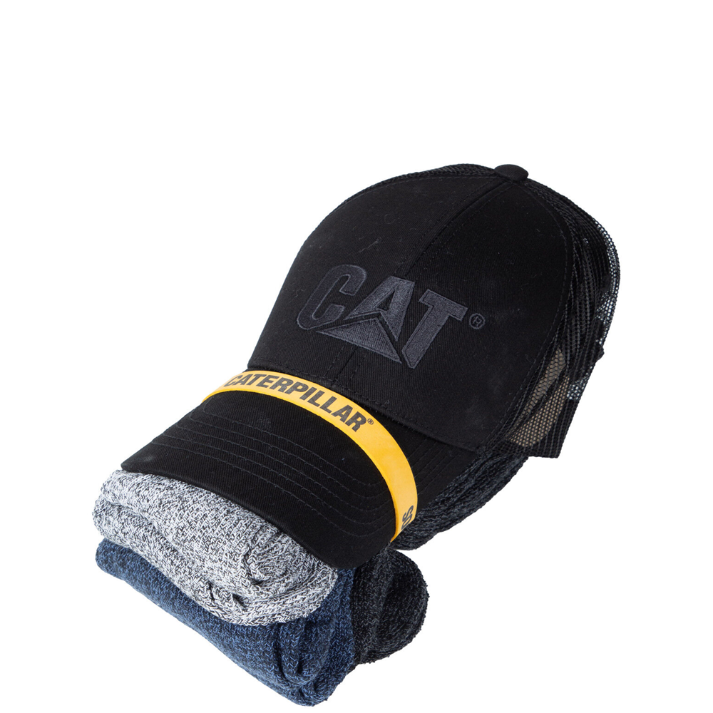 Cat Solid Cap & Sock Bundle