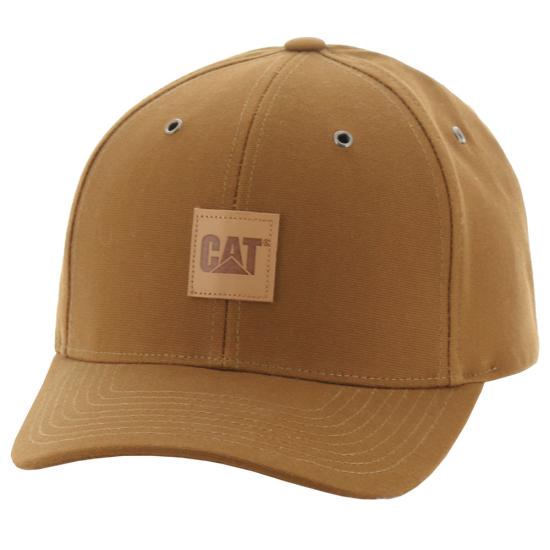 Cat Bronze Leather Patch Cap
