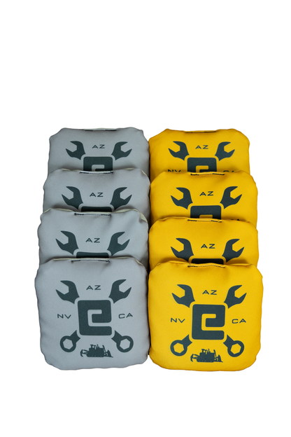 Grey Cross Wrench Cornhole Board