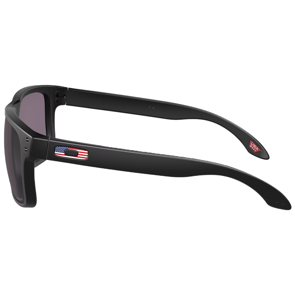 Holbrook - Prizm Grey Lens Matte Black Frame Flag Collection