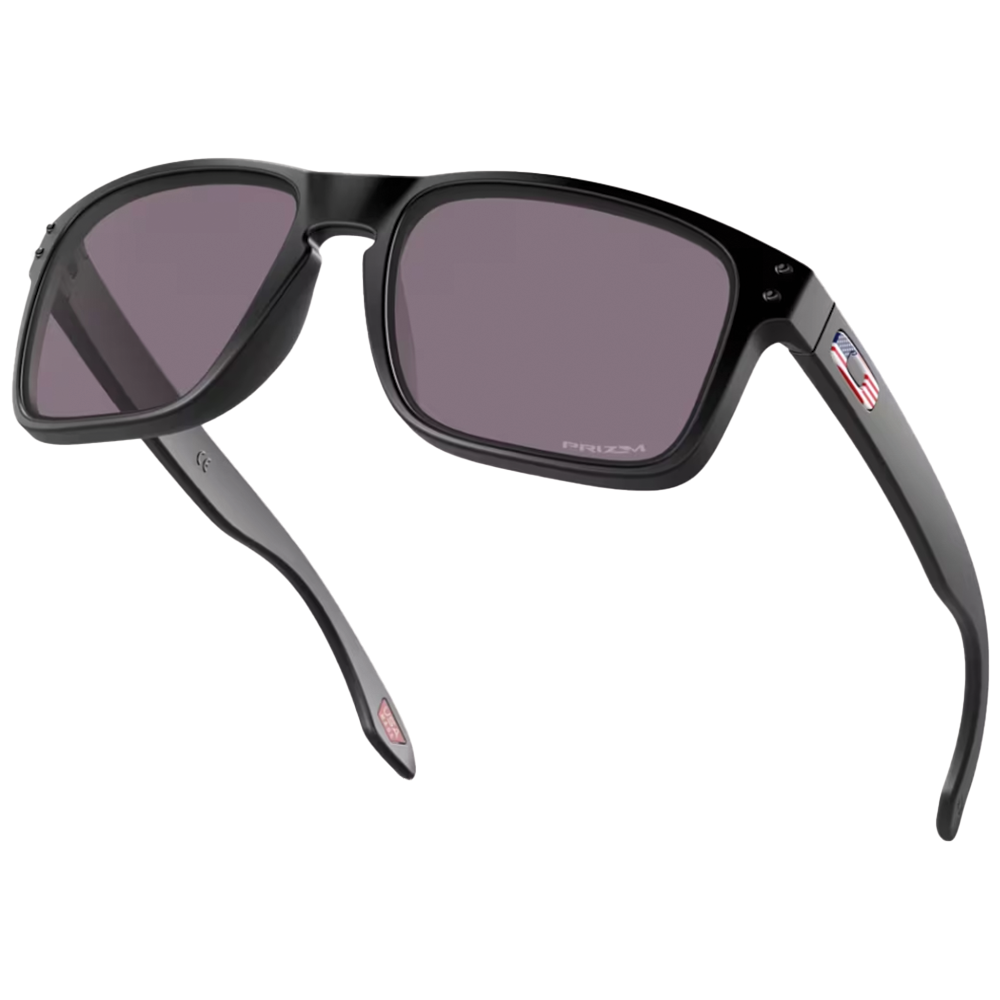 Holbrook Prizm Grey Lens Matte Black Frame Flag Collection