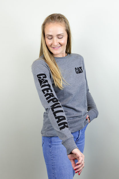 Women's Cat Trademark Banner Long Sleeve