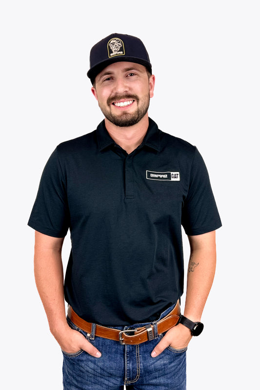 Empire Performance Jersey Polo - Black