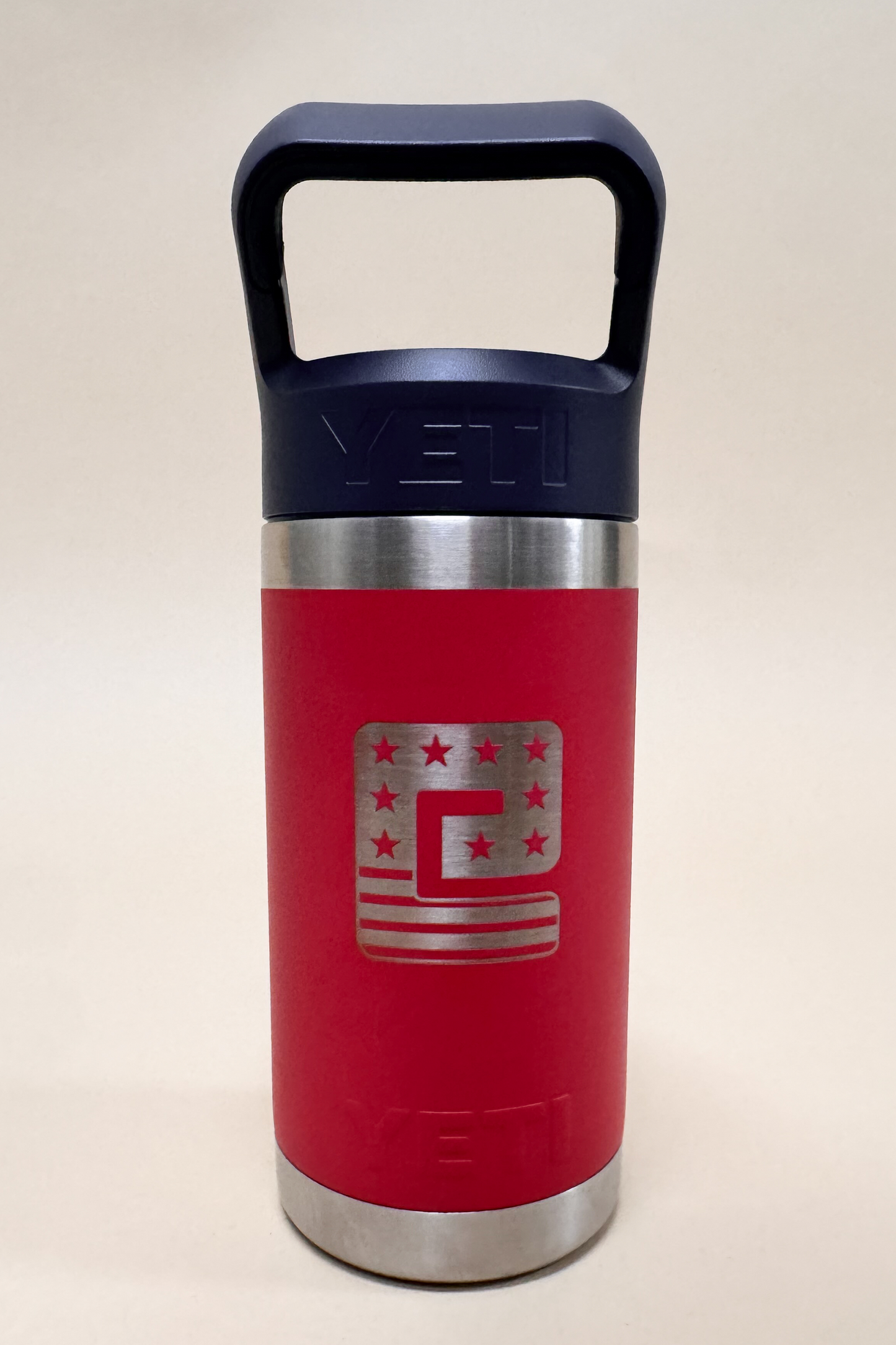Patriotic Jr. 12oz Kids Rambler Water Bottle - Rescue Red