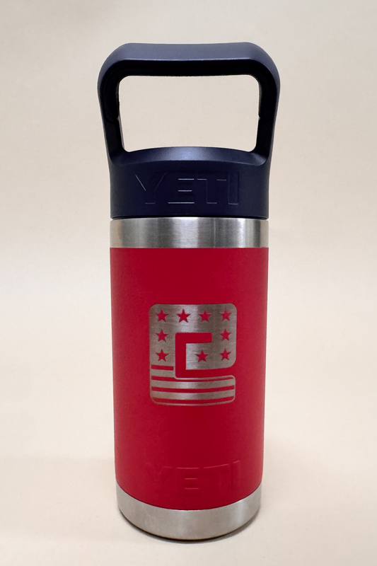 Patriotic Jr. 12oz Kids Rambler Water Bottle - Rescue Red