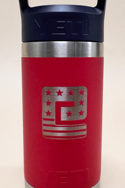Patriotic Jr. 12oz Kids Rambler Water Bottle - Rescue Red