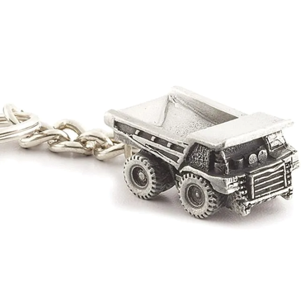 Haul Truck Pewter Keychain