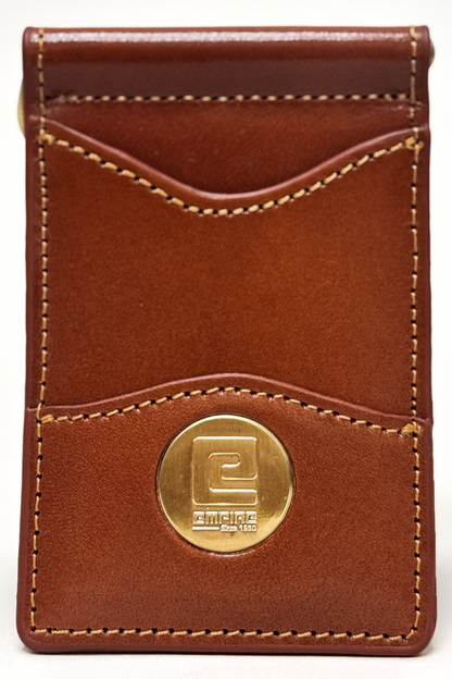 Empire Medallion Wallet - Saddle Tan