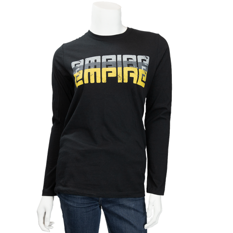 Long-sleeved top with double-layer mesh, Gothicana by EMP Long-sleeve Shirt