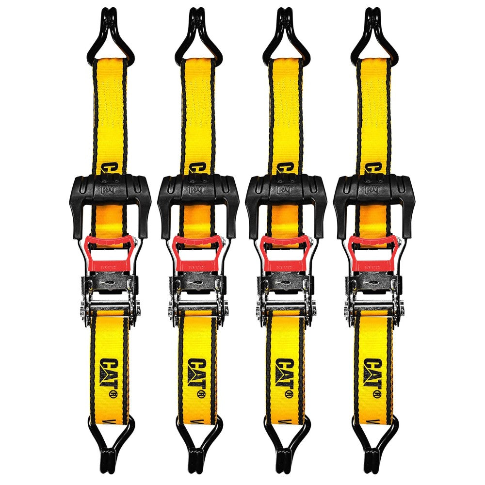 4 Piece Ratchet Tie Down Set