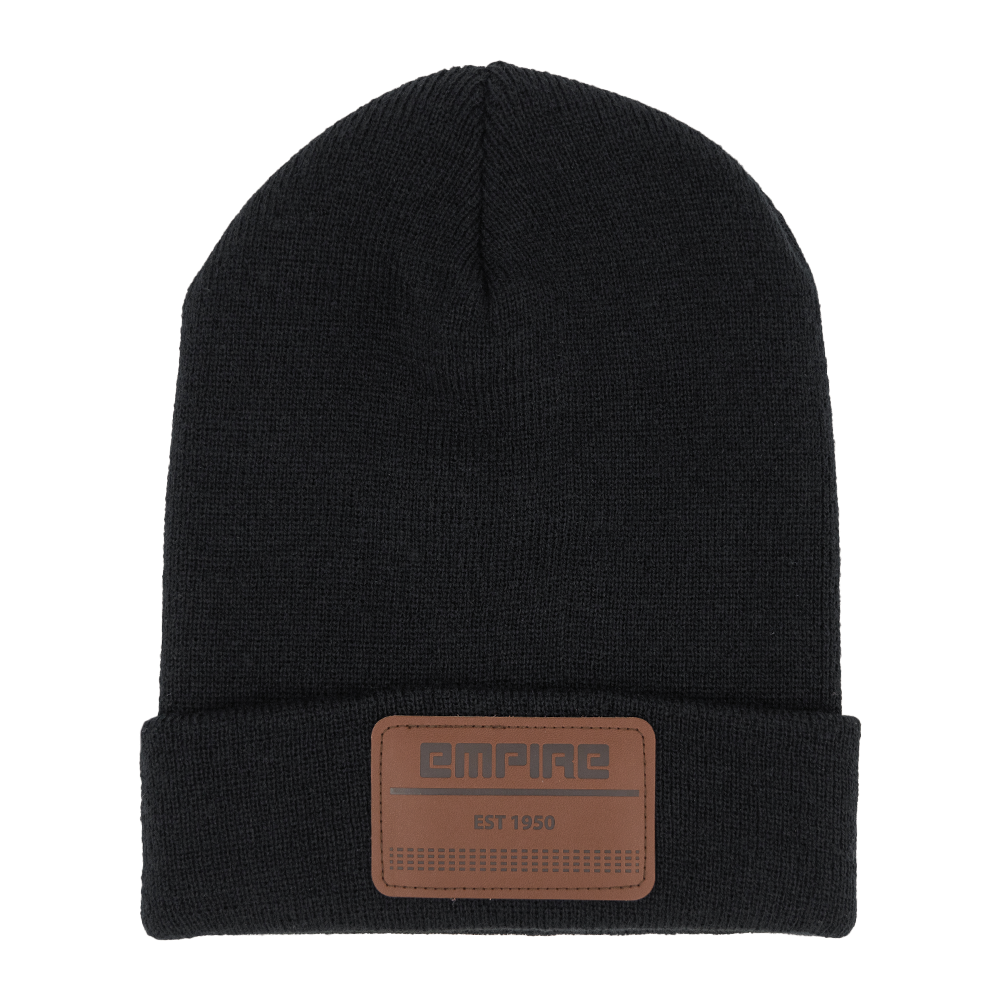 EST 1950 Leather Patch Beanie