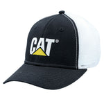 Cat Black & White Twill/Mesh Hat
