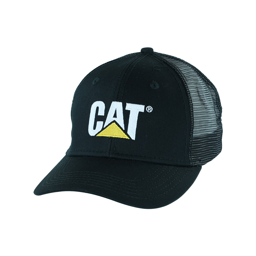 Cat Black Twill/Mesh Hat