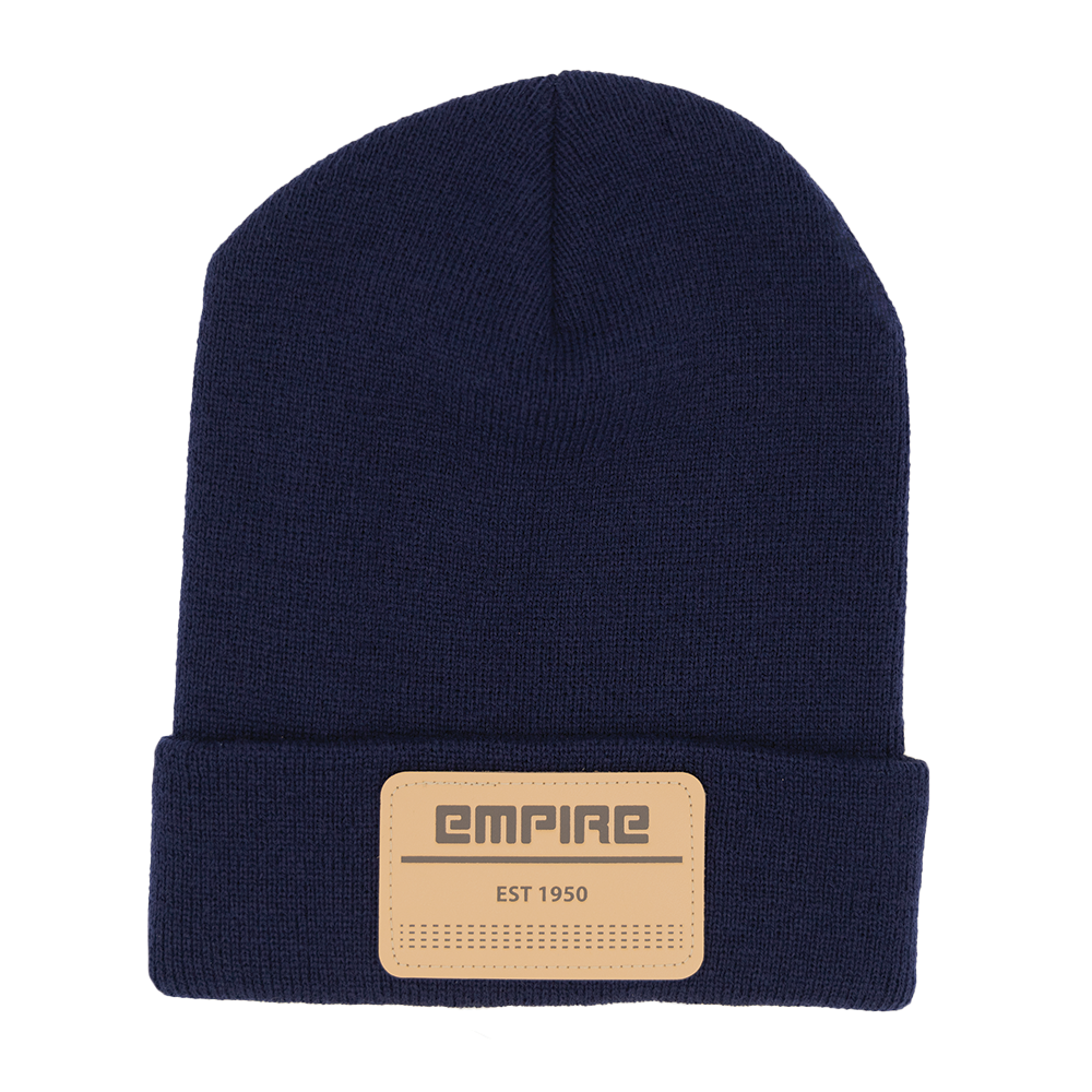 EST 1950 Leather Patch Beanie