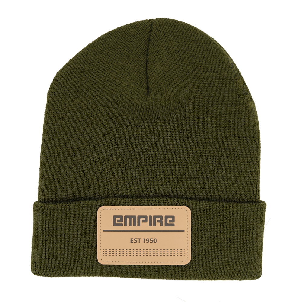 EST 1950 Leather Patch Beanie