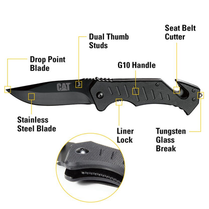 8" Drop-Point Folding Knife